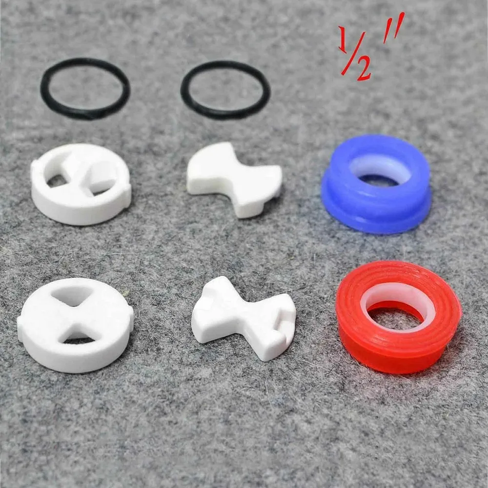 Silicone Tap Washer - 8Pcs/Set Ceramic Disc Silicon Washer Insert