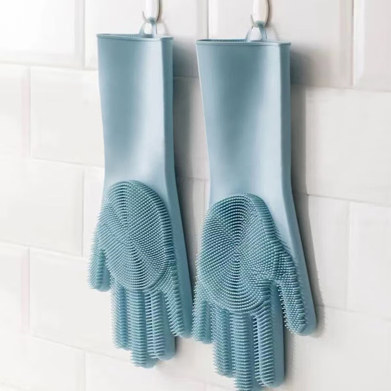 Silicone Tap Washer - Silicone Dishwashing Gloves, Magic Gloves, Durable,