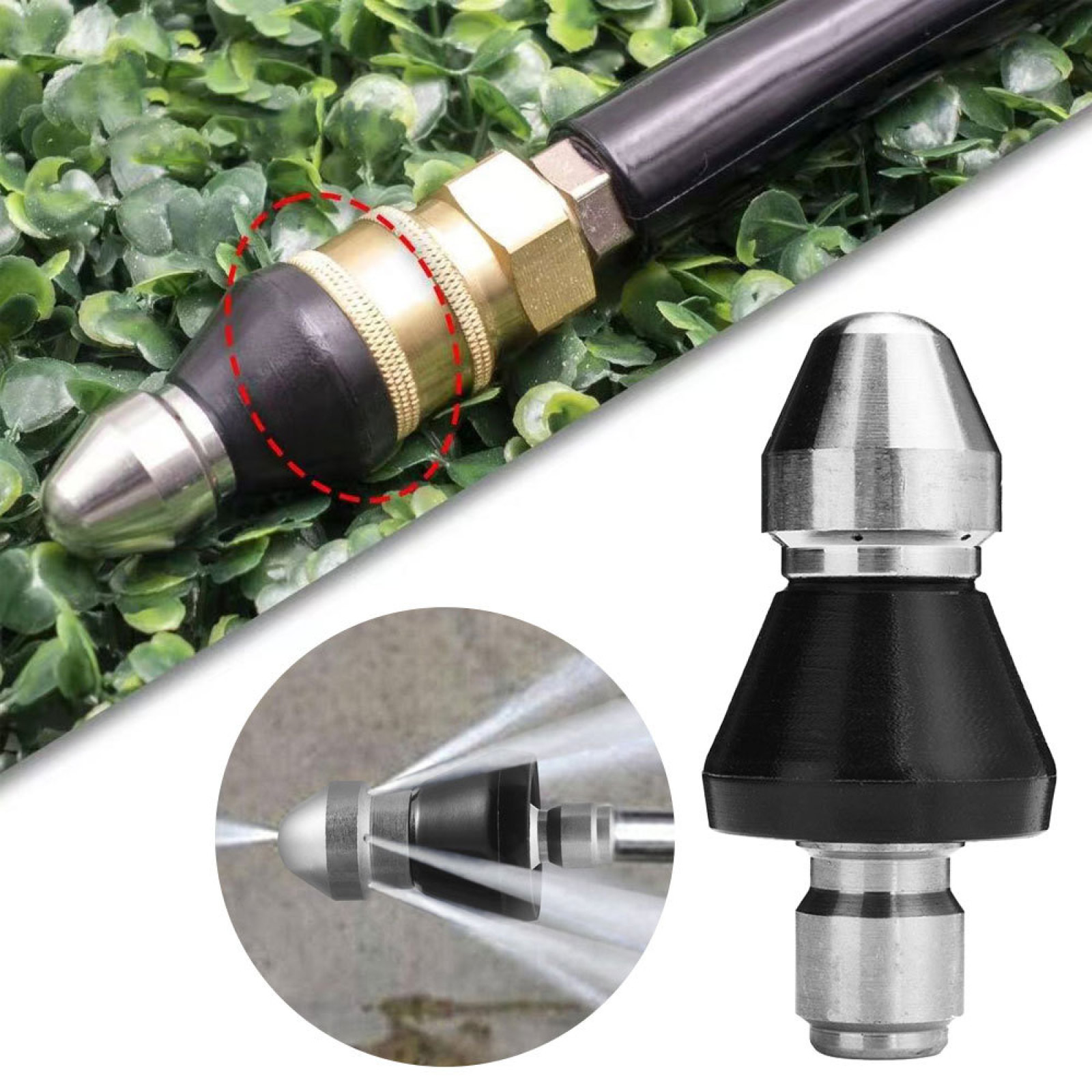 3/8 '' Cleaning Nozzle Pressur - Drain Pipe Clip ulasan dan harga
