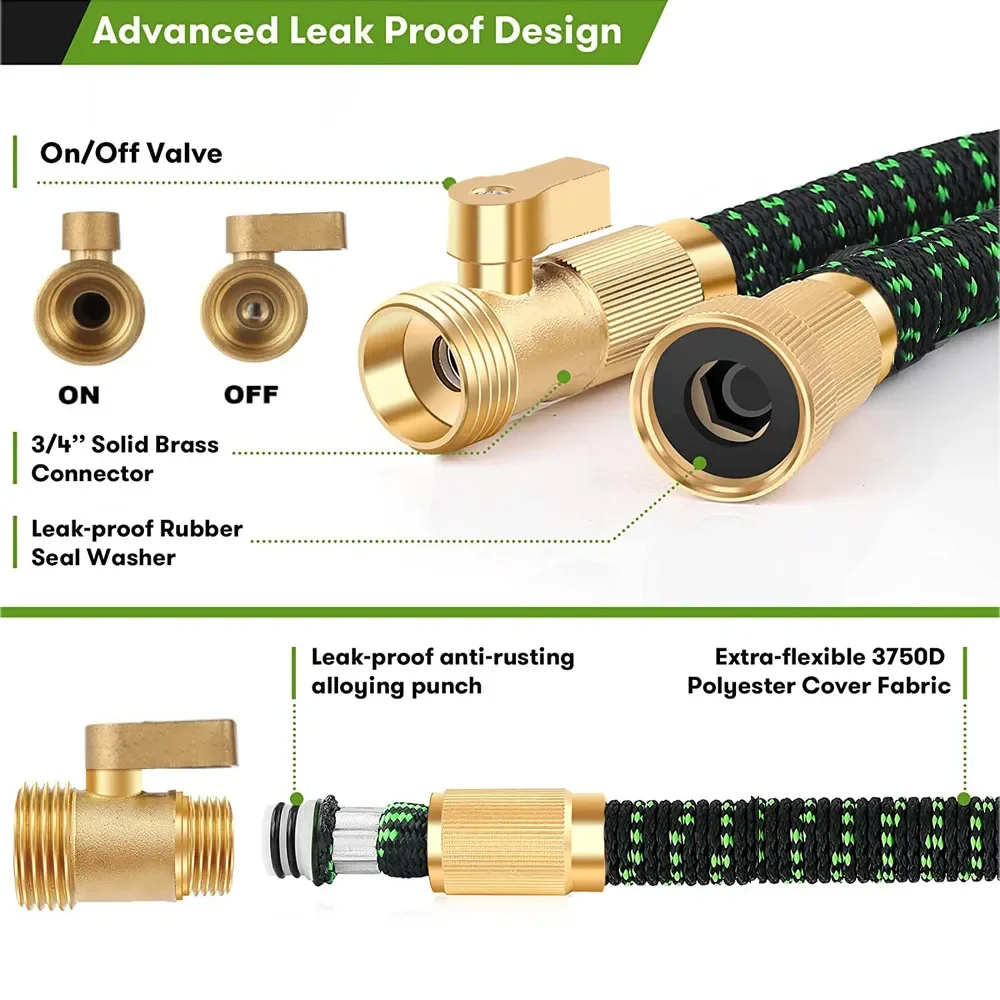 25/50/75/100FT Heavy-Duty Expa - Flexible Hose Braided ulasan dan harga