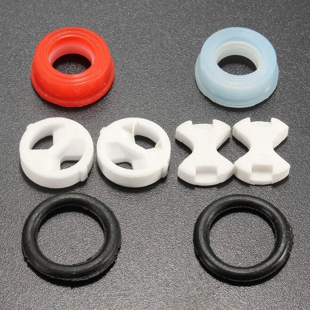 8Pcs/Set Ceramic Disc Silicon  - Silicone Tap Washer ulasan dan harga