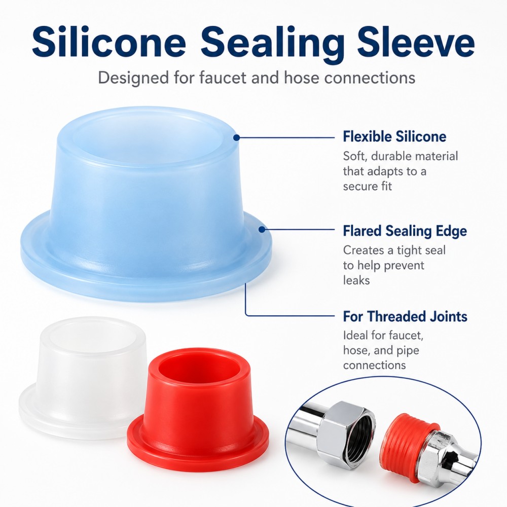 Faucet Thread Seal Sleeve Sili - Silicone Tap Washer ulasan dan harga