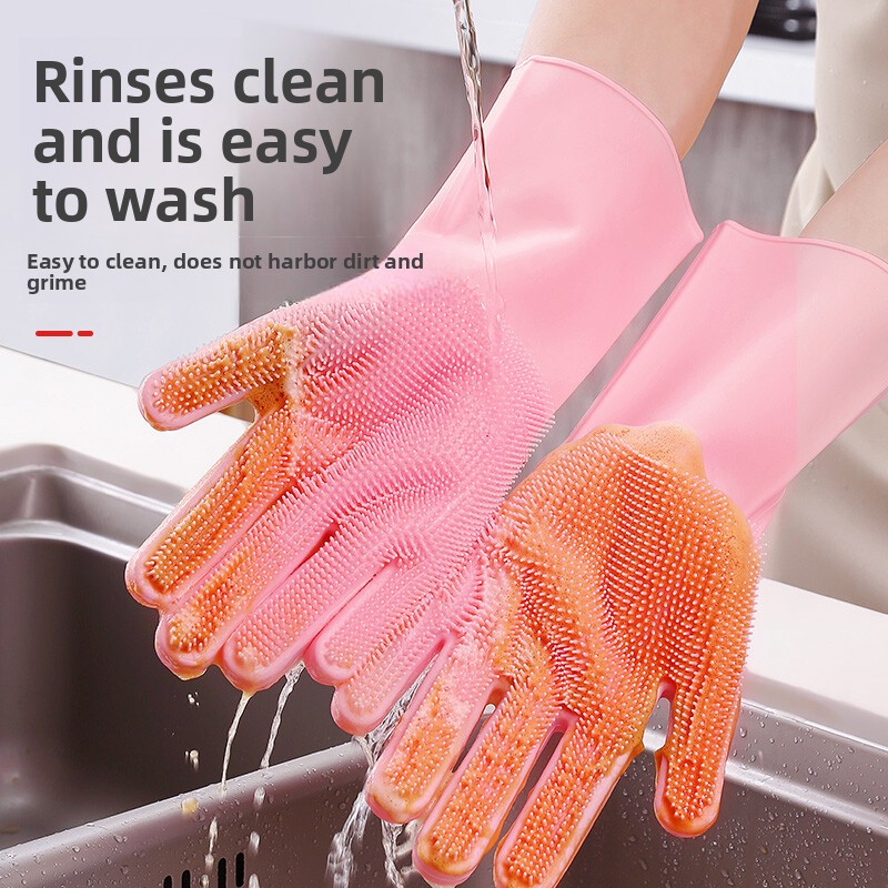 Silicone Dishwashing Gloves, M - Silicone Tap Washer ulasan dan harga
