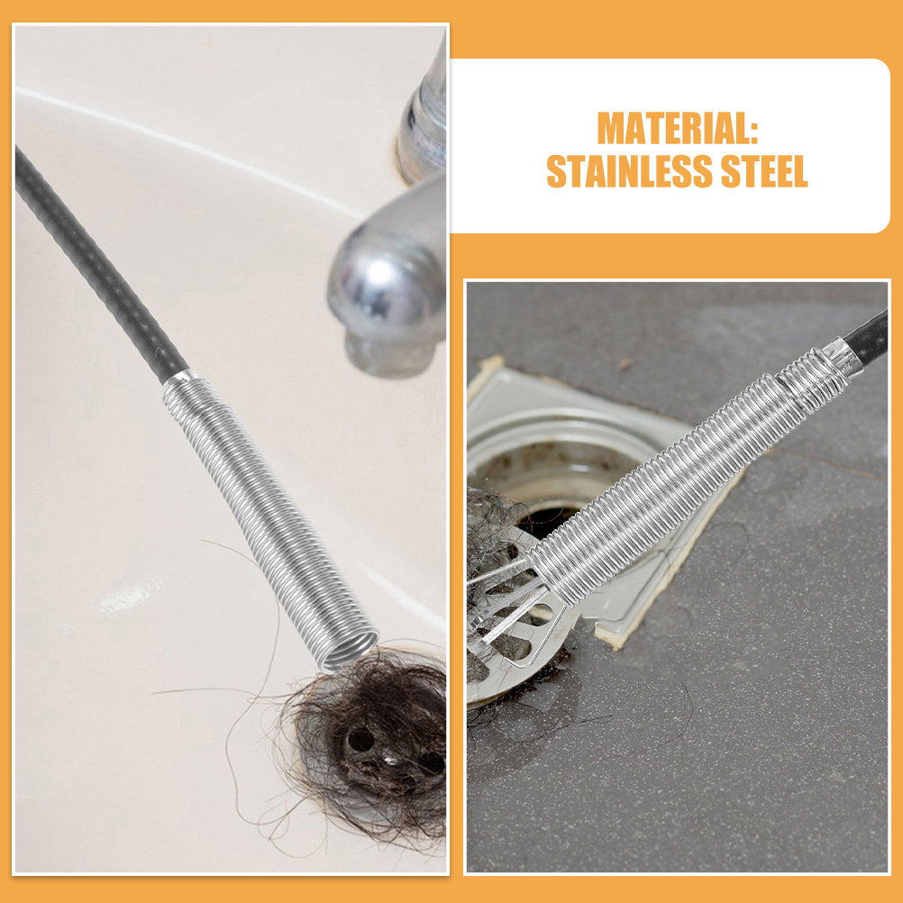 2Pcs Household Four-Claw Pipe  - Drain Snake Flexible ulasan dan harga