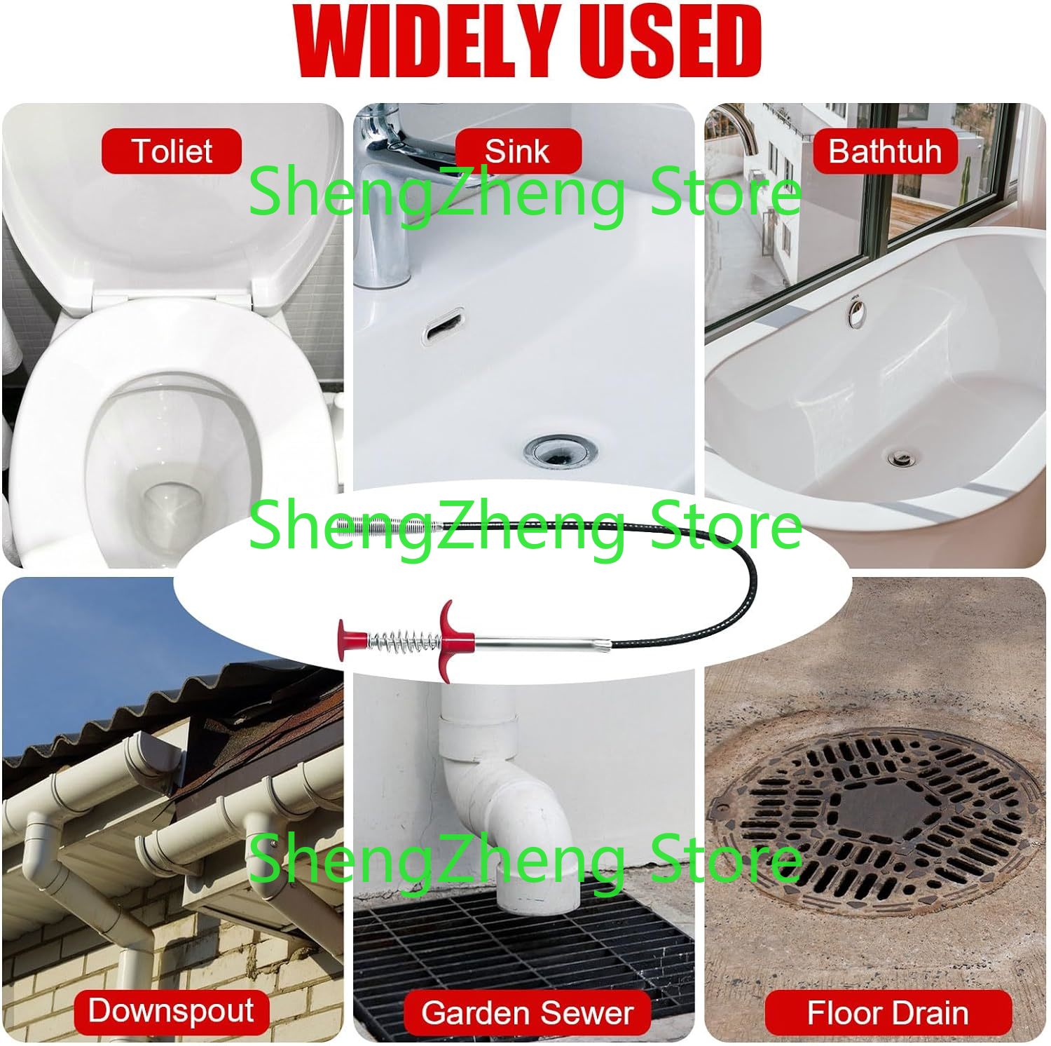 1Pcs Drain Snake Hair Drain Cl - Drain Snake Flexible ulasan dan harga