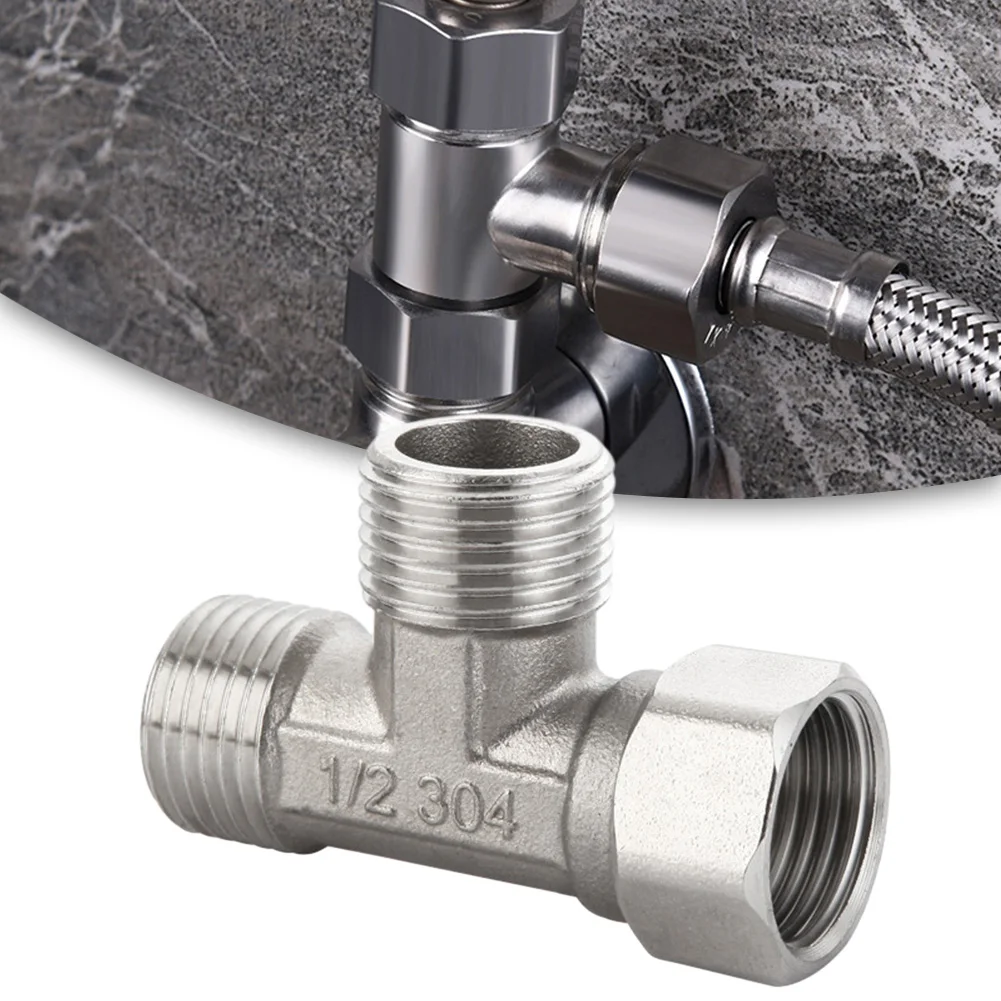 Stainless Steel T Adapter G1/  - Shower Valve Cartridge ulasan dan harga