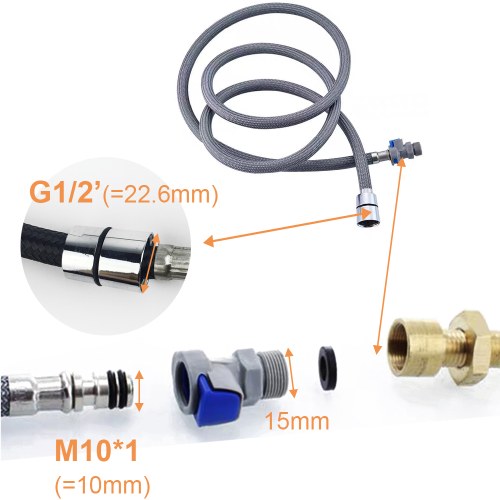 Kitchen Faucet Hose Replacemen - Flexible Hose Braided ulasan dan harga