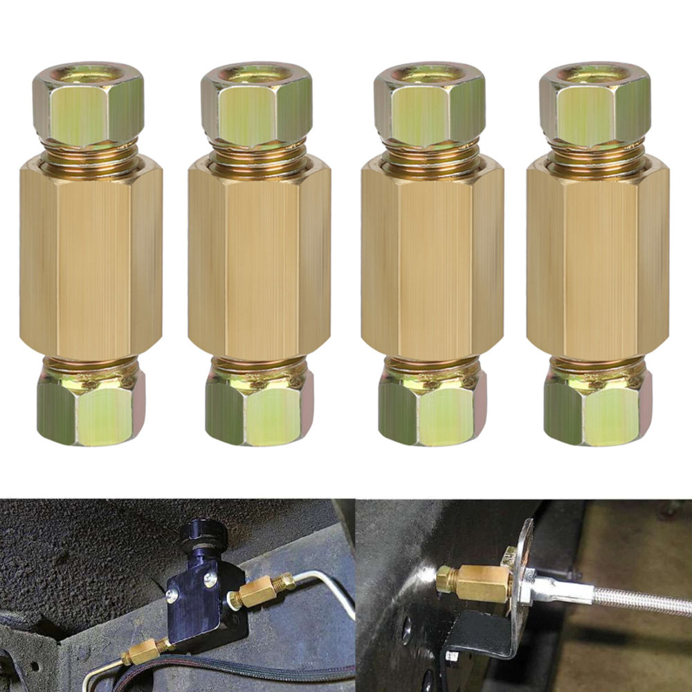 12pcs 3/16 (3/8-24 Inverted) B - Compression Fitting Brass ulasan dan harga