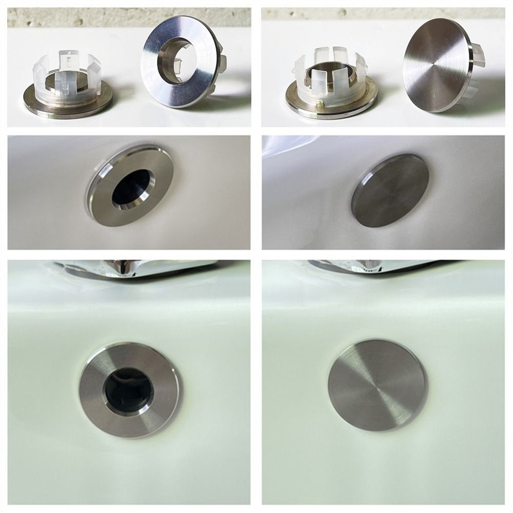 Stainless Steel Sink Overflow  - Drain Pipe Clip ulasan dan harga