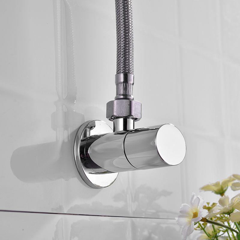 Brass Angle Valve Chrome Black - Toilet Fill Valve ulasan dan harga